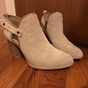 Cream booties worn only a couple of times.